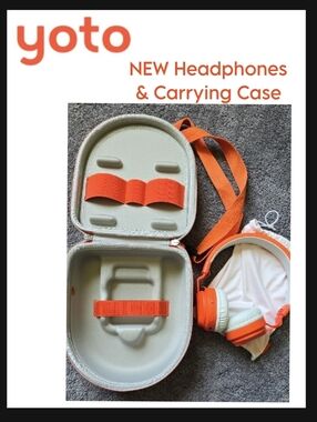 Yoto Carrying Case + Headphones NEW Travel Case Kids Audio Player Accessories